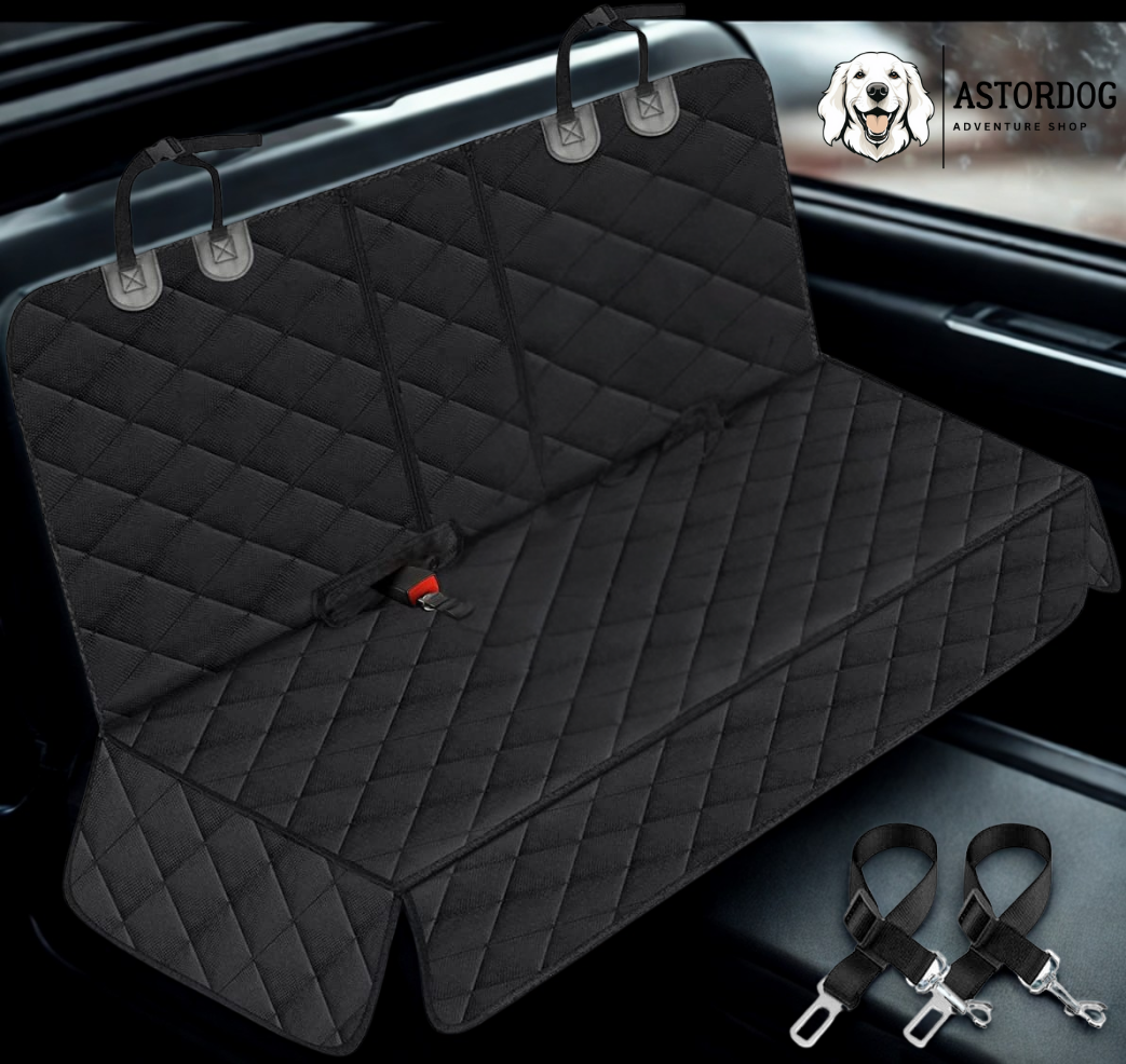 Funda Coche Perro - Impermeable, Antideslizante + 2 Cinturones Gratis