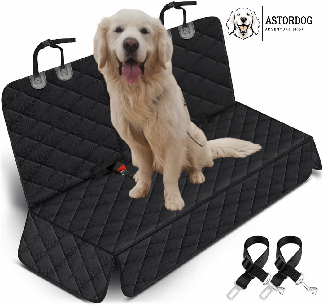 Funda Coche Perro - Impermeable, Antideslizante + 2 Cinturones Gratis